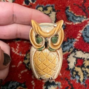 Vintage hand painted owl made in Japan